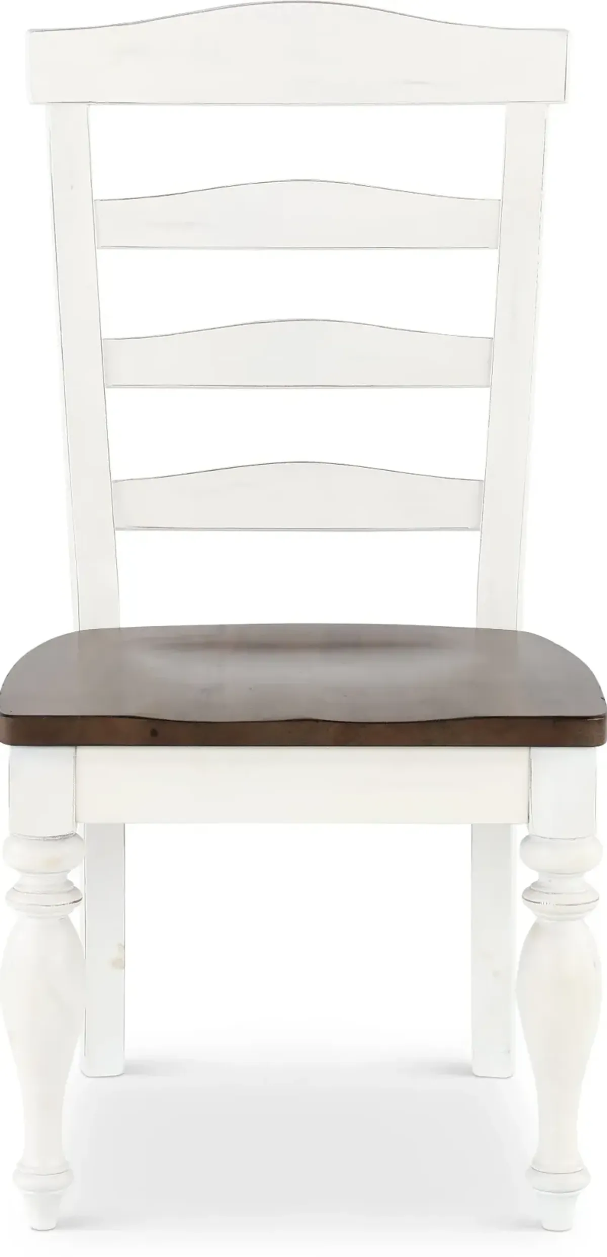 Pasadena White and Brown Dining Chair