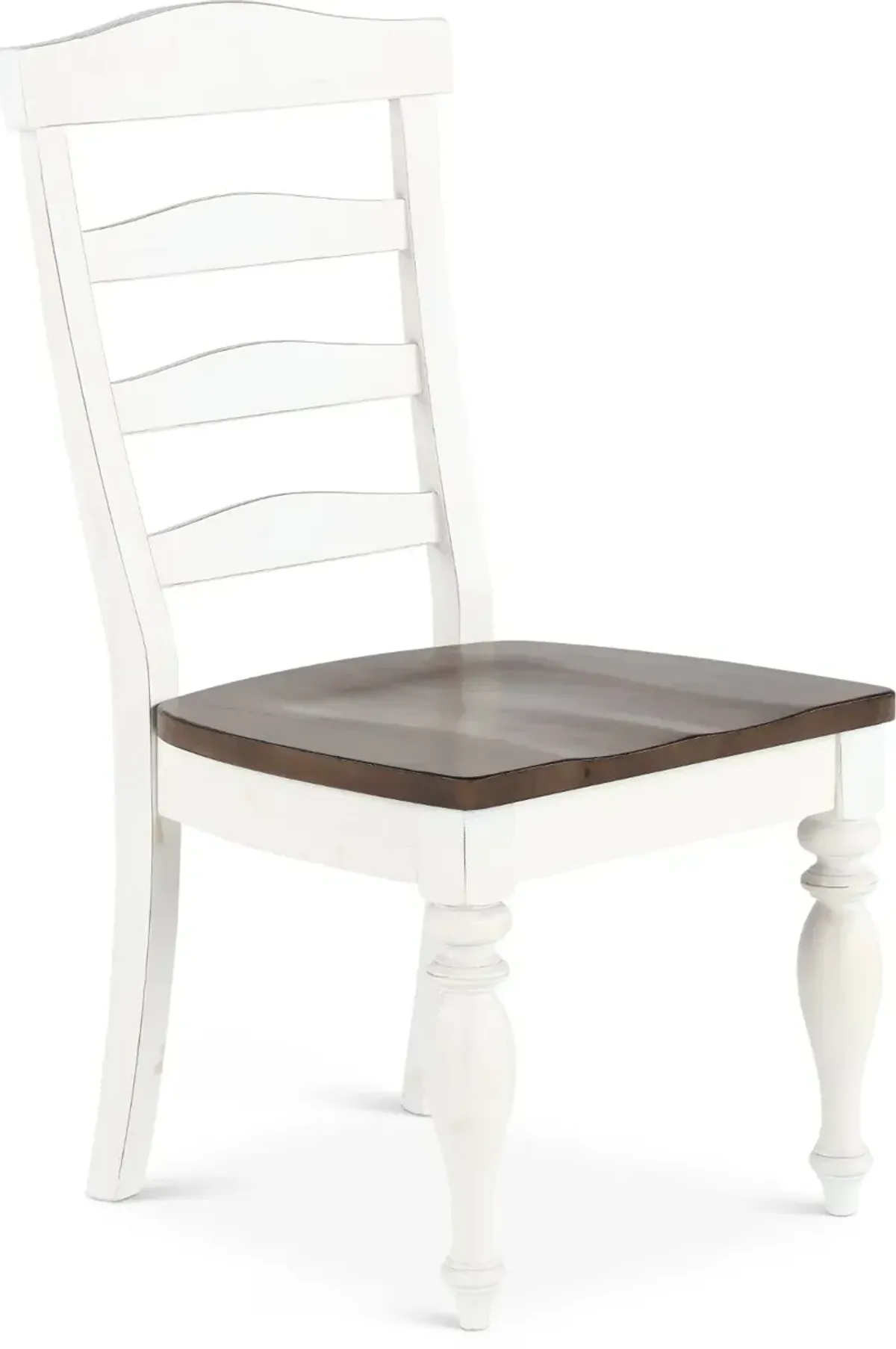 Pasadena White and Brown Dining Chair