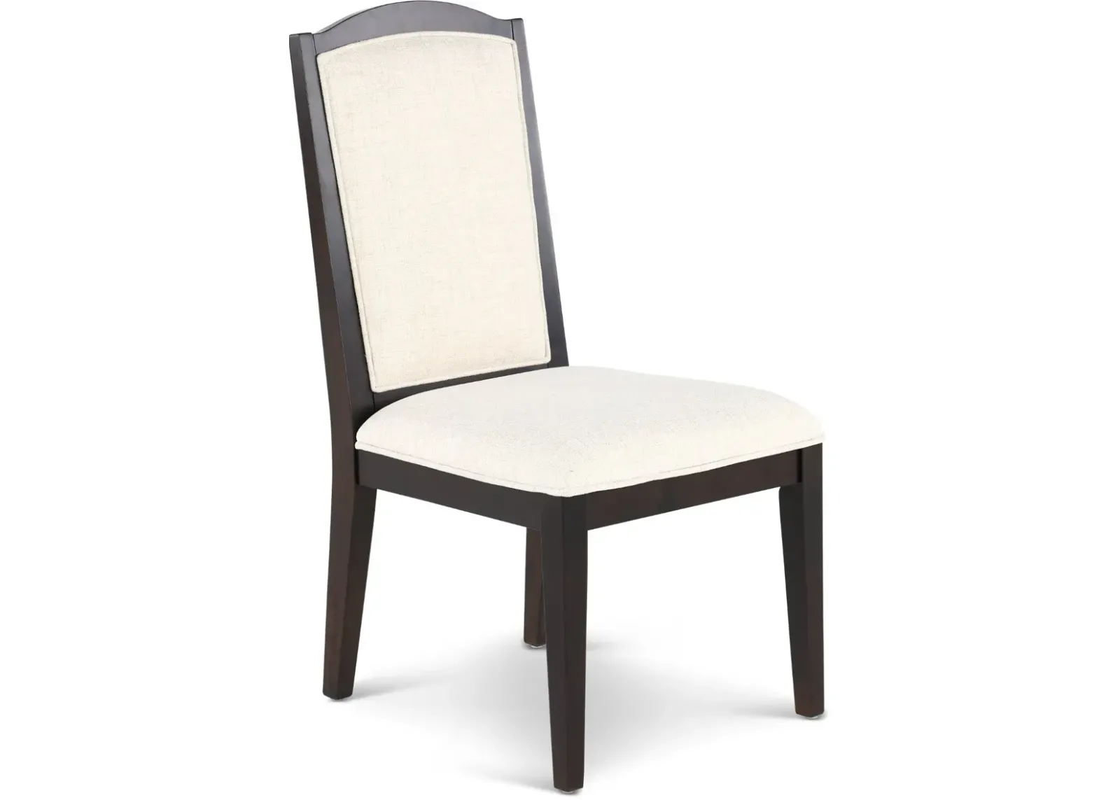 Sutton Dark Brown and White Dining Chair