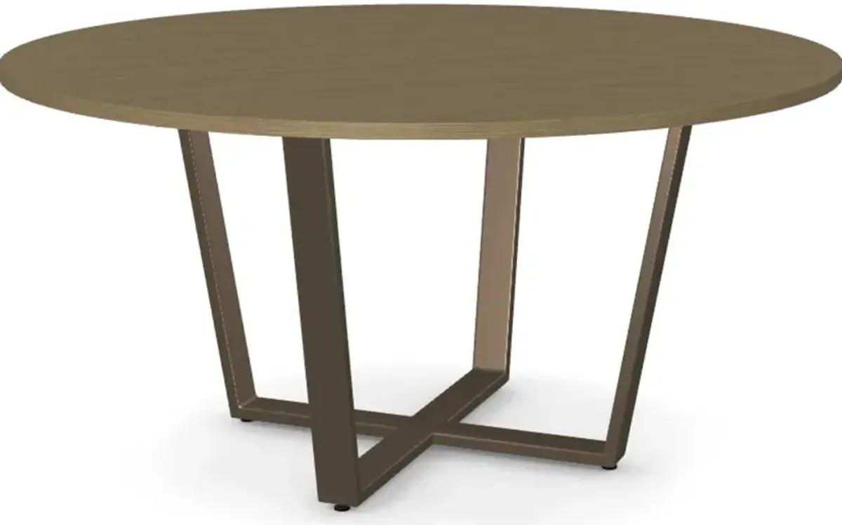 Ellington Tan and Bronze Dining Table