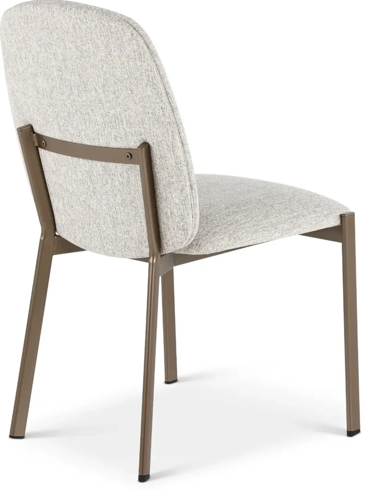 Kally Light Brown and Bronze Dining Chair