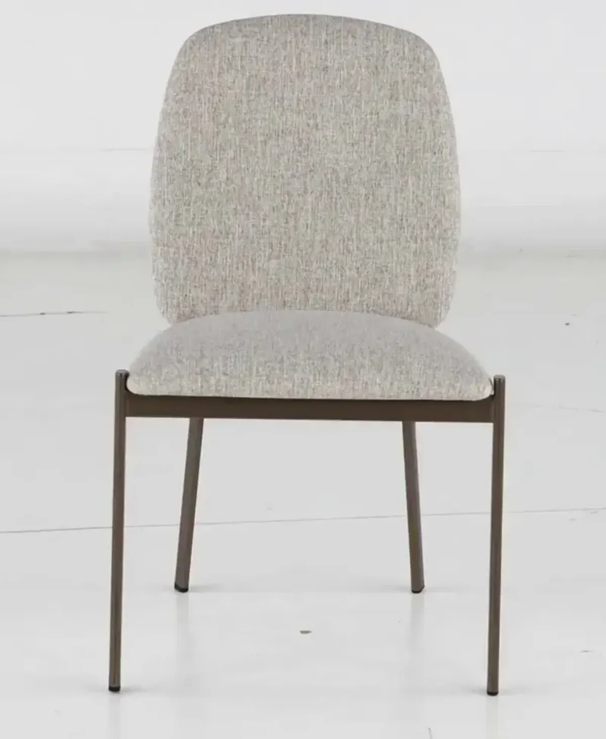 Kally Light Brown and Bronze Dining Chair