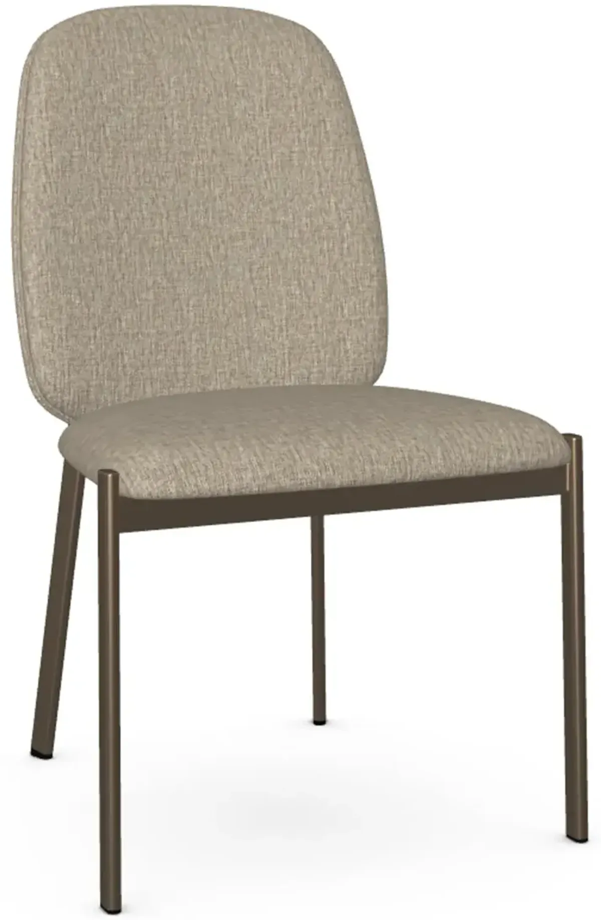 Kally Light Brown and Bronze Dining Chair