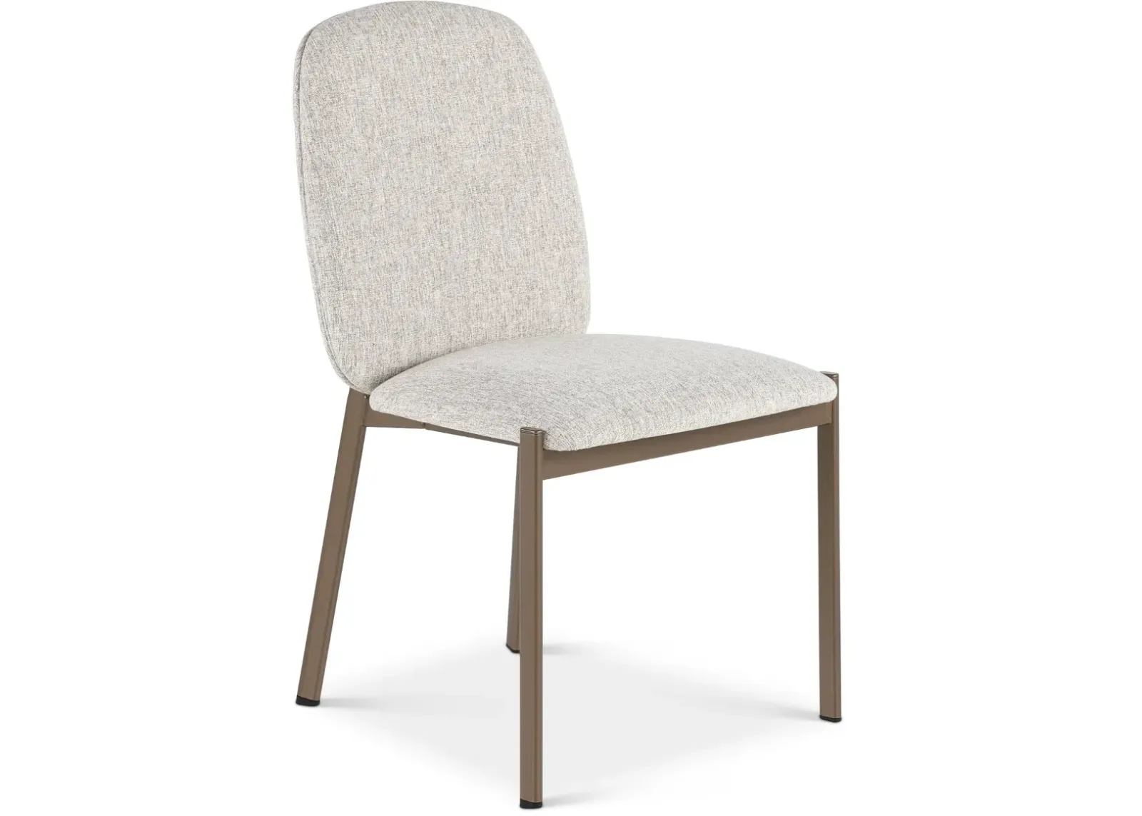 Kally Light Brown and Bronze Dining Chair