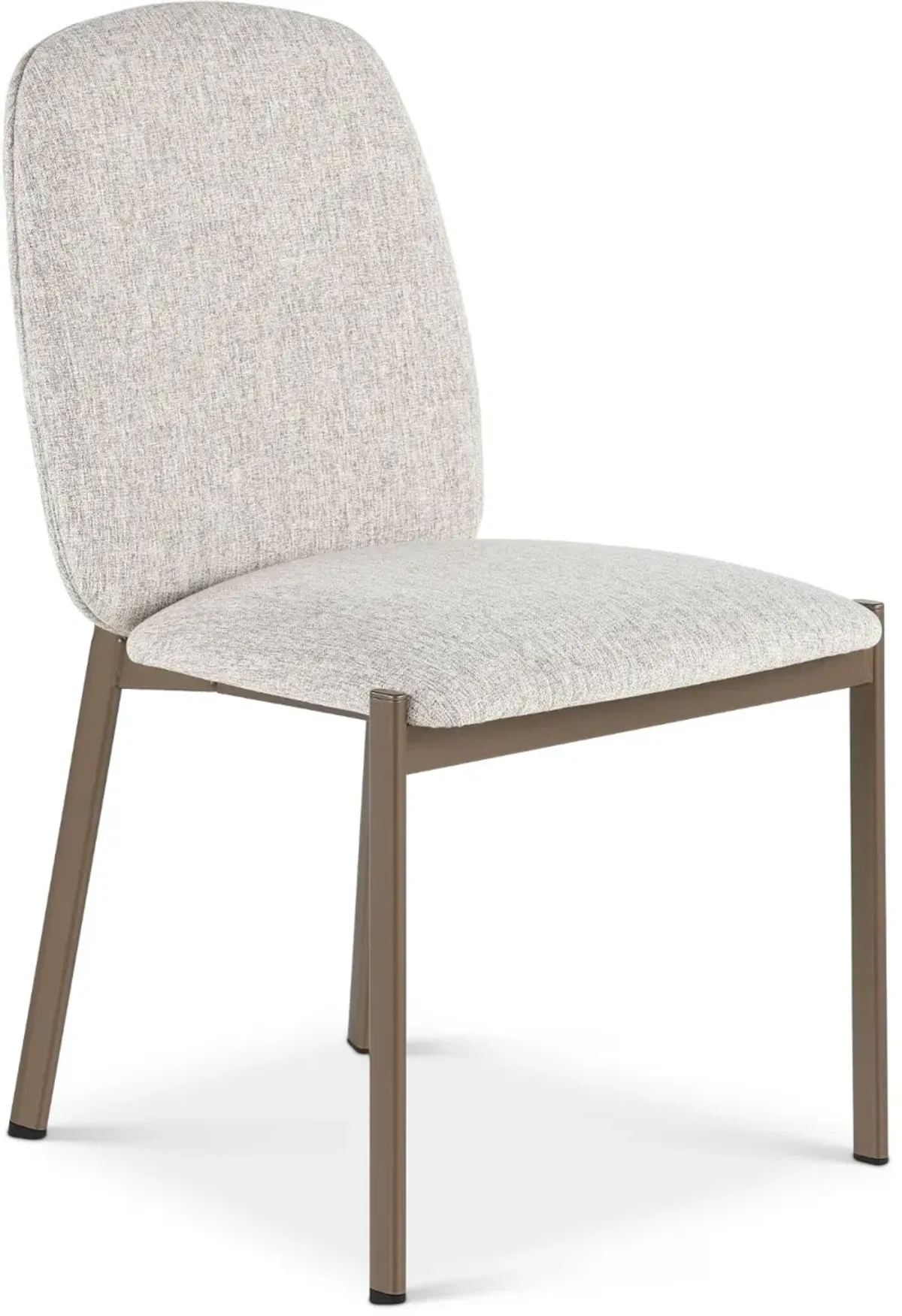 Kally Light Brown and Bronze Dining Chair