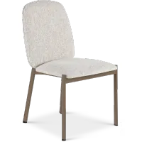 Kally Light Brown and Bronze Dining Chair