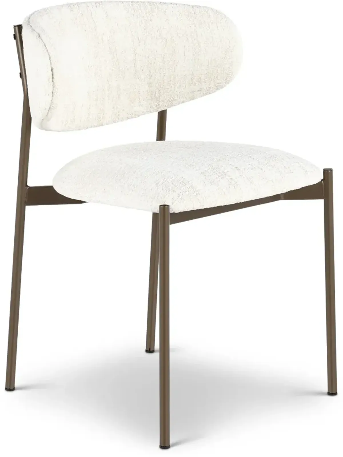 Ellington White and Bronze Dining Chair