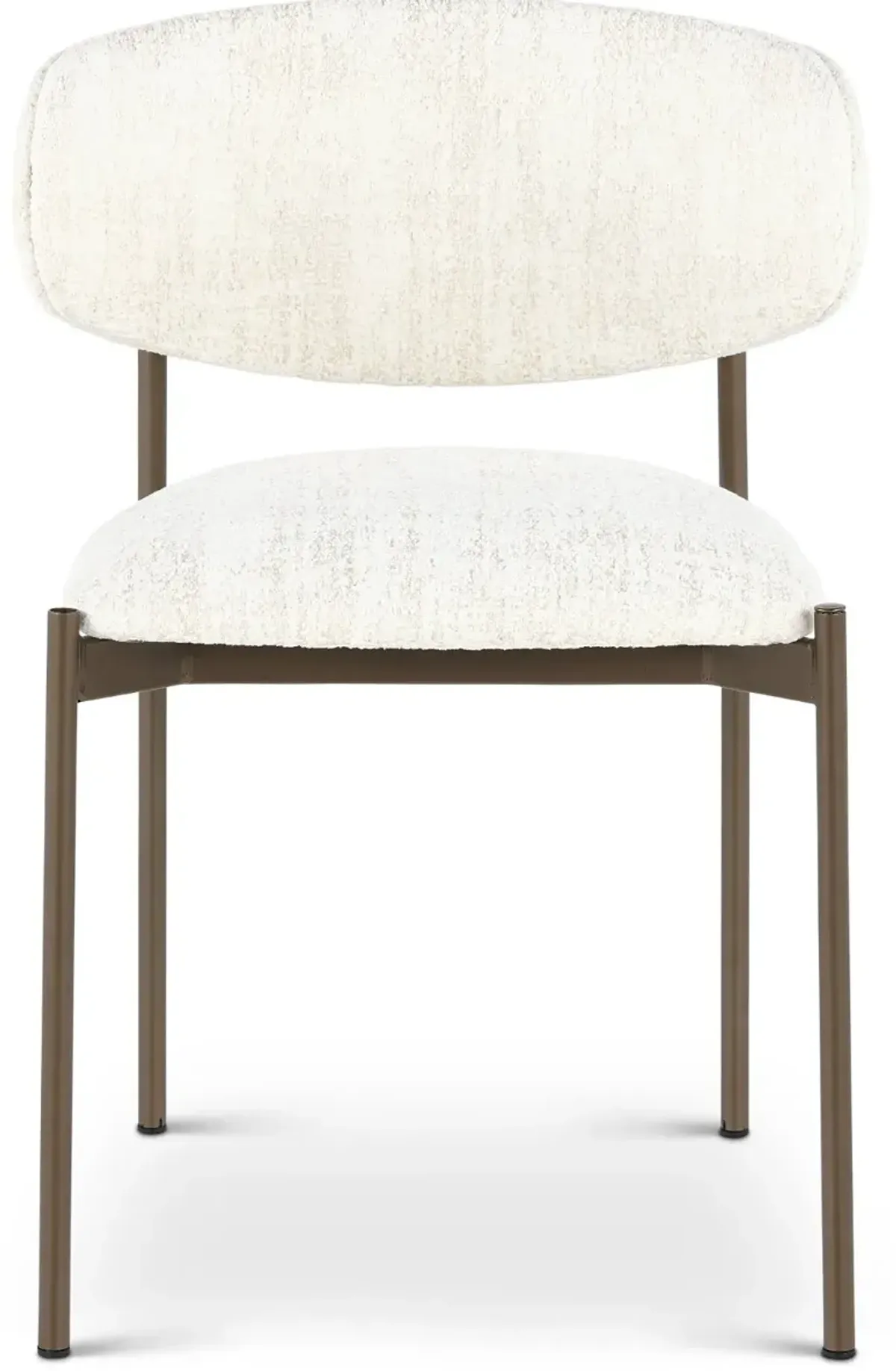 Ellington White and Bronze Dining Chair