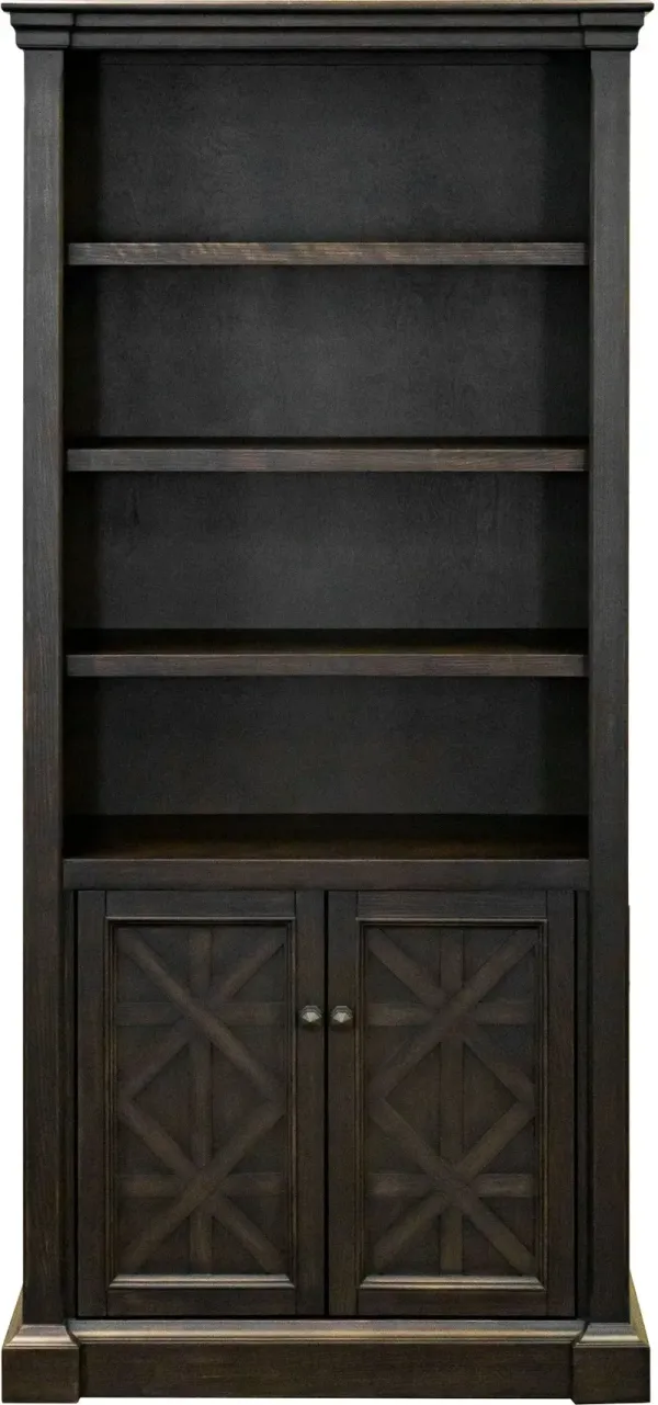 Kingston Dark Brown 78" Bookcase