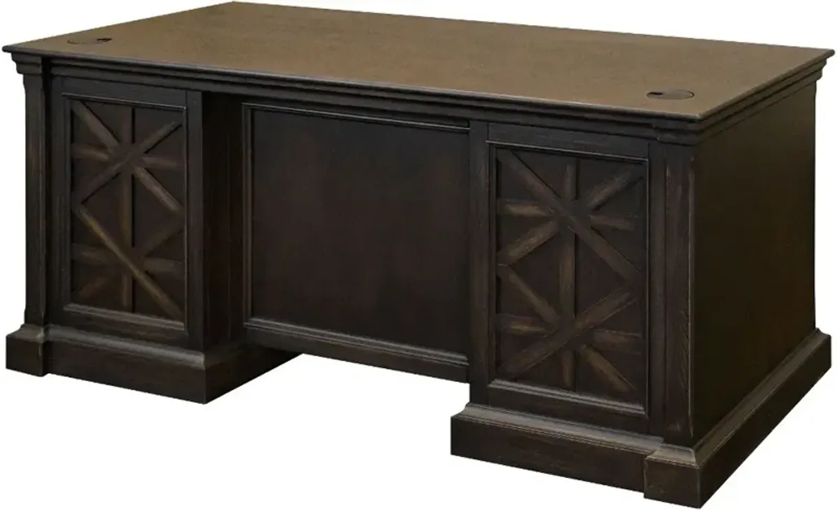 Kingston Dark Chocolate Executive Desk