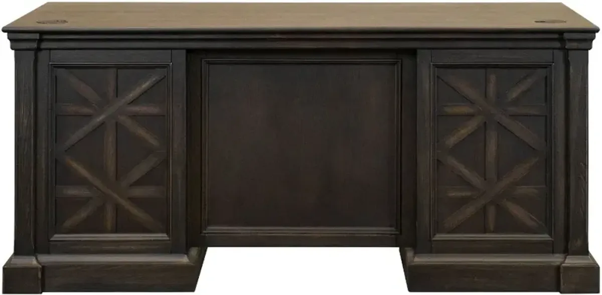 Kingston Dark Chocolate Executive Desk