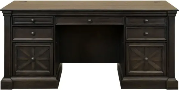 Kingston Dark Brown Executive Desk