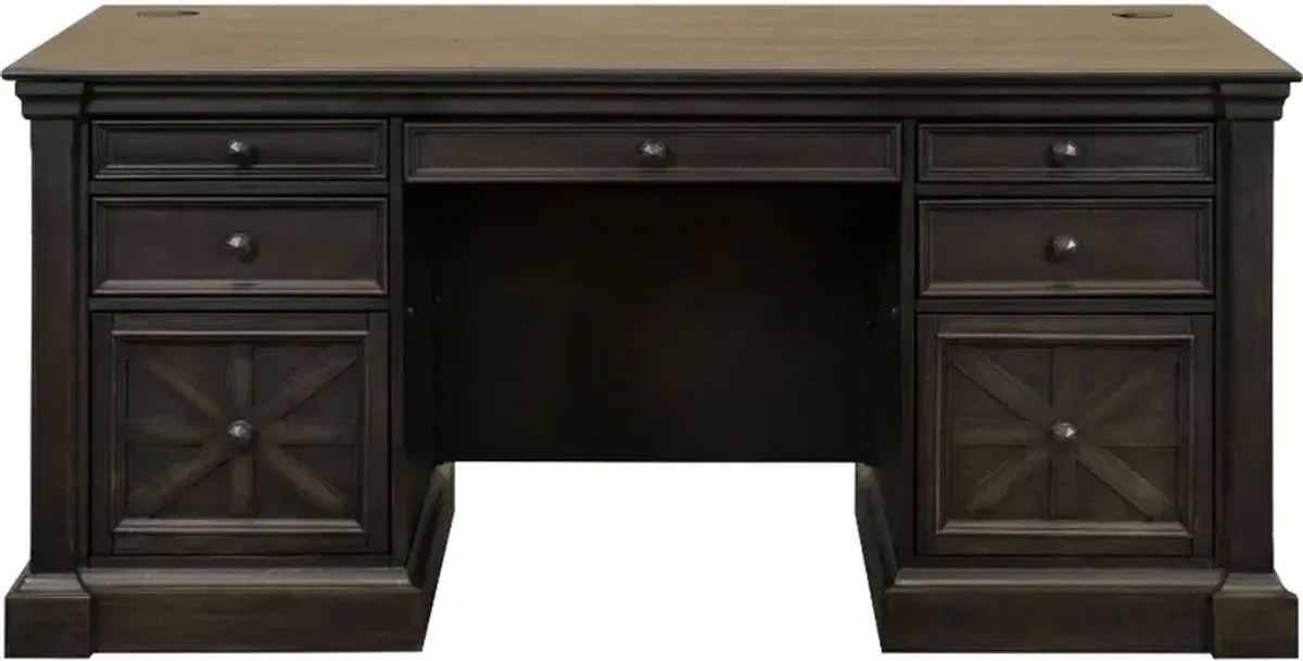 Kingston Dark Chocolate Executive Desk