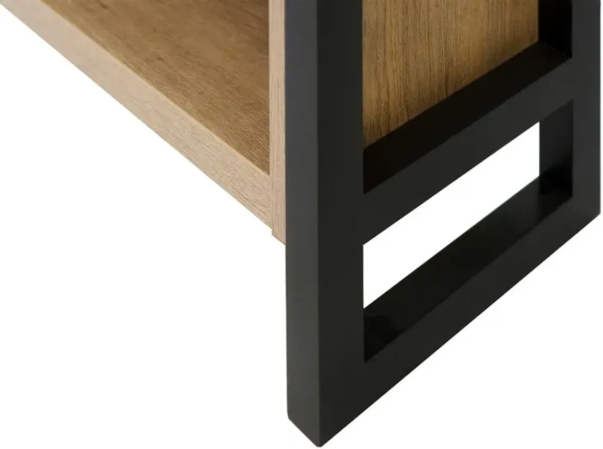 Mason Natural and Black Bookcase