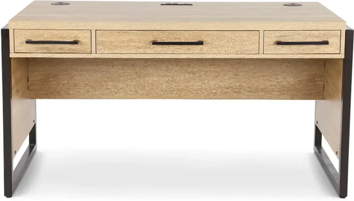 Mason Natural and Black Writing Desk