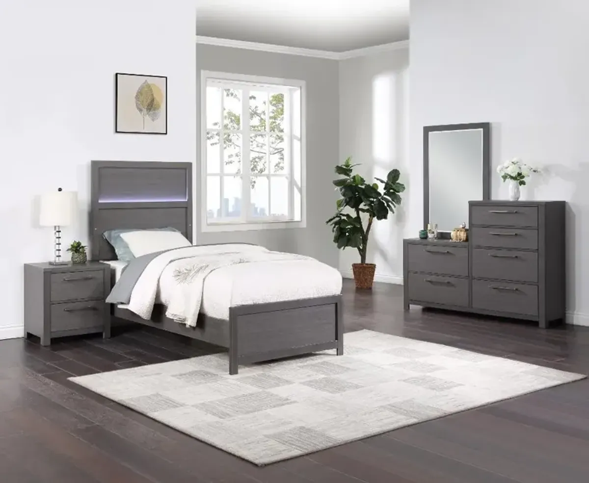 Westpoint Gray Twin Bed