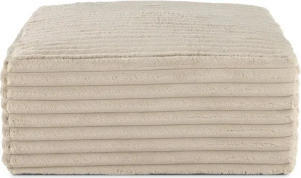 Caspian Beige Ottoman