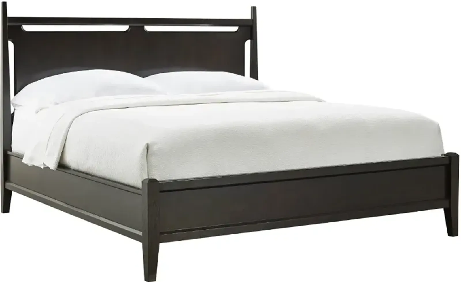 Sutton Dark Brown Queen Panel Bed