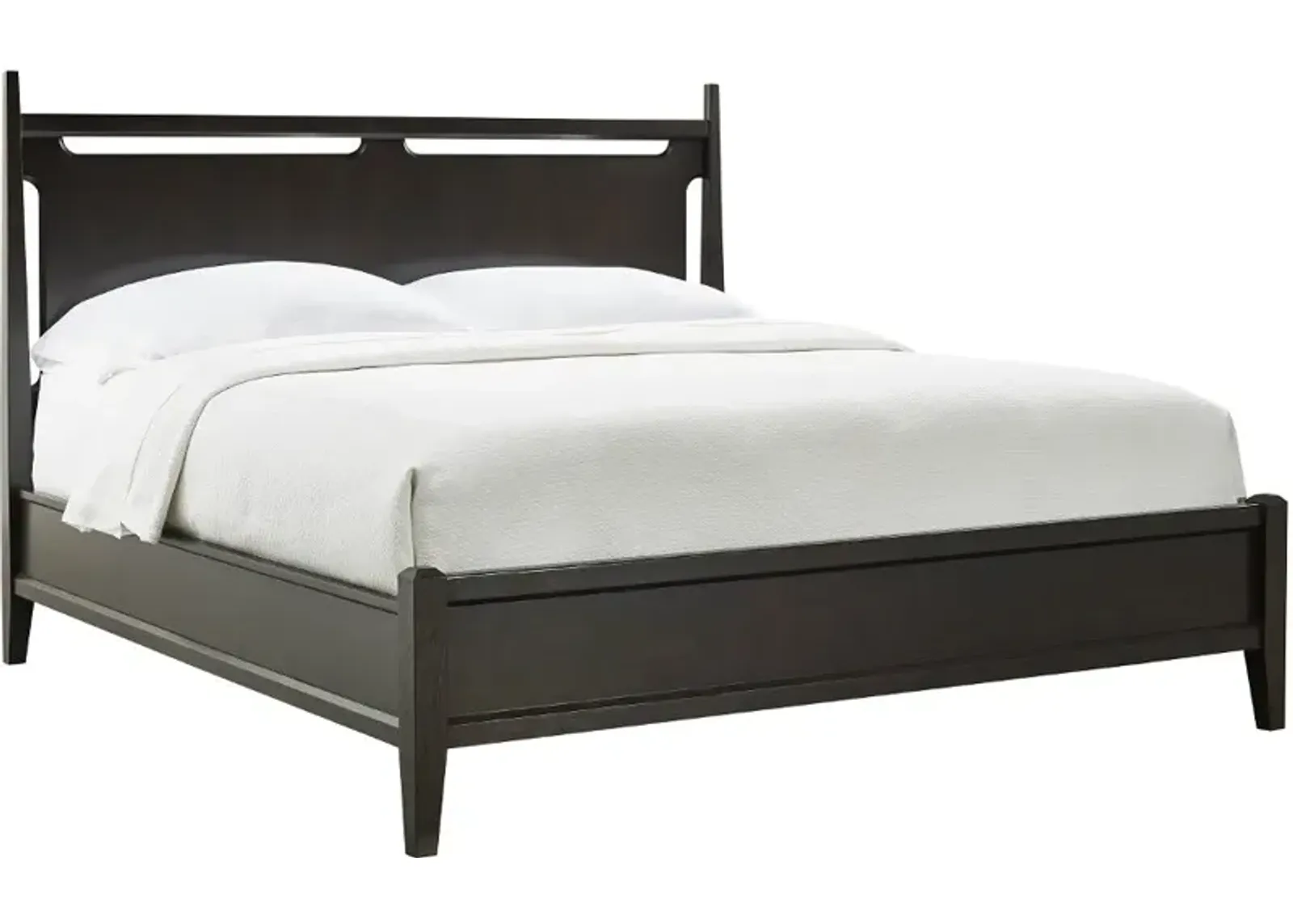 Sutton Dark Brown King Panel Bed