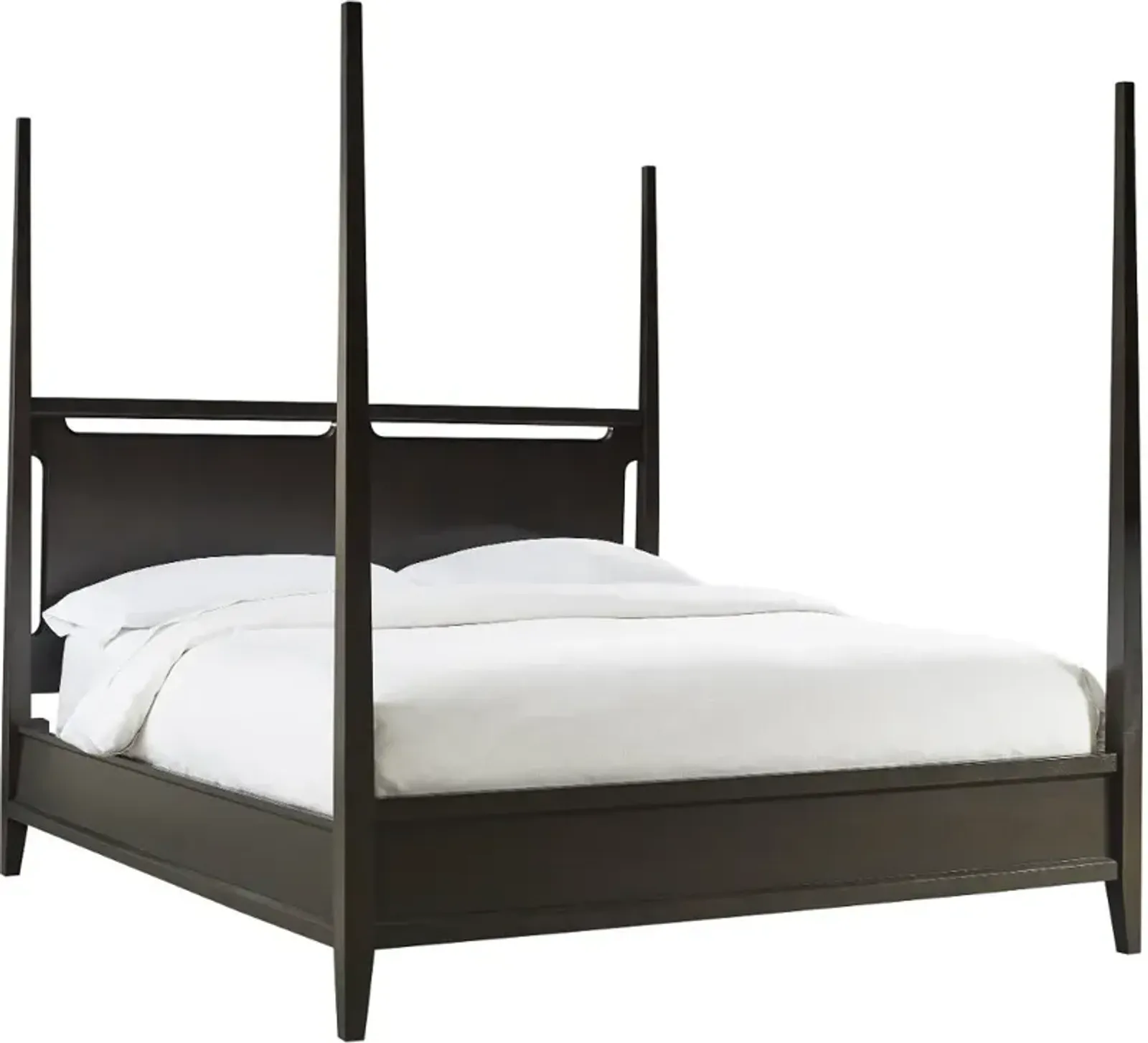 Sutton Dark Brown King Poster Bed