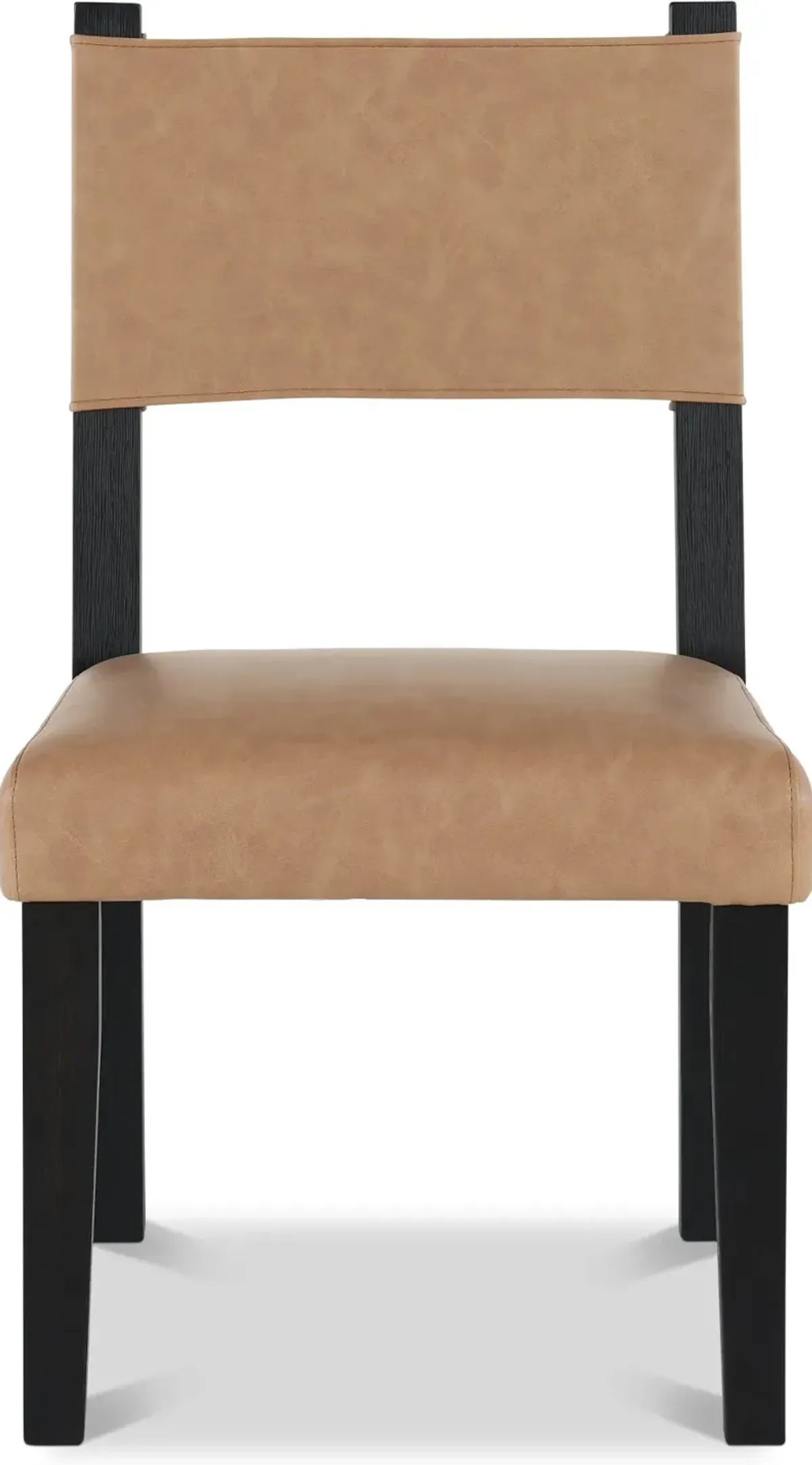 Aubrey Tan and Black Dining Chair