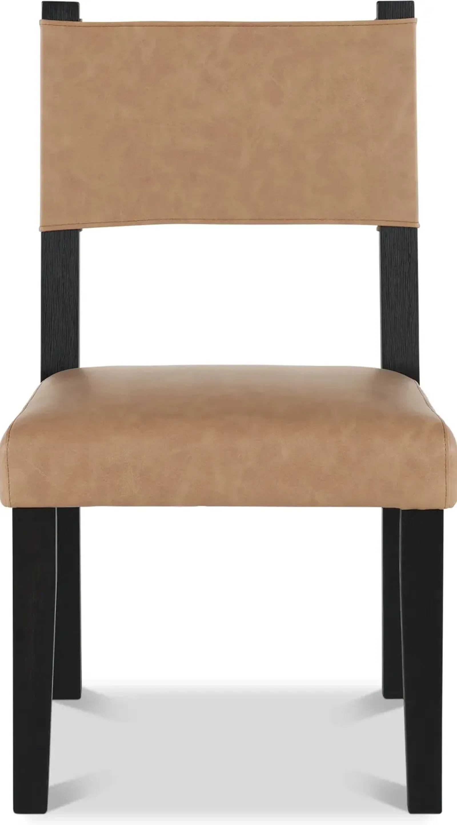 Aubrey Tan and Black Dining Chair