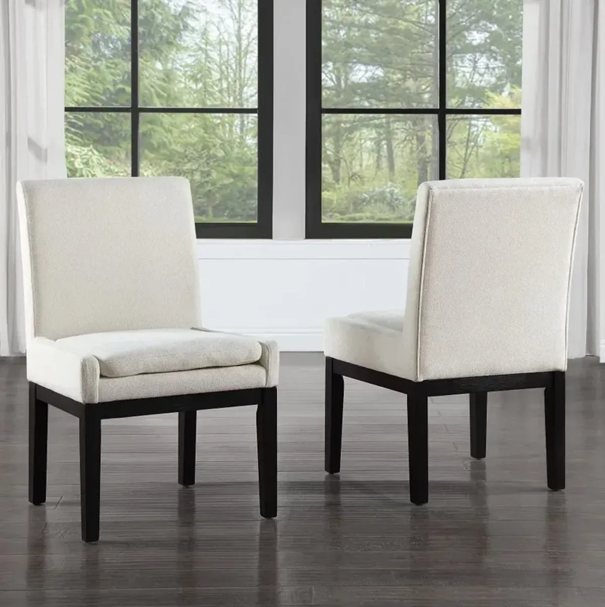 Aubrey White Upholstered Dining Chair