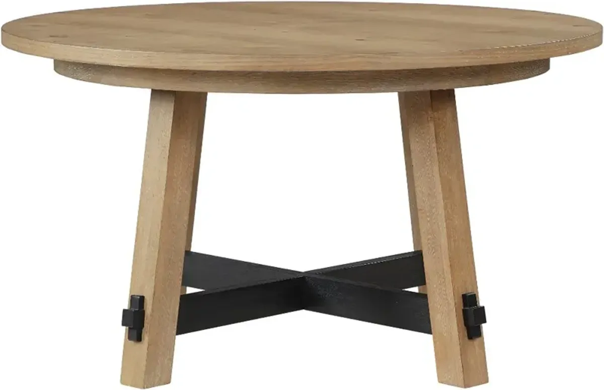 Aubrey Driftwood Round Dining Table