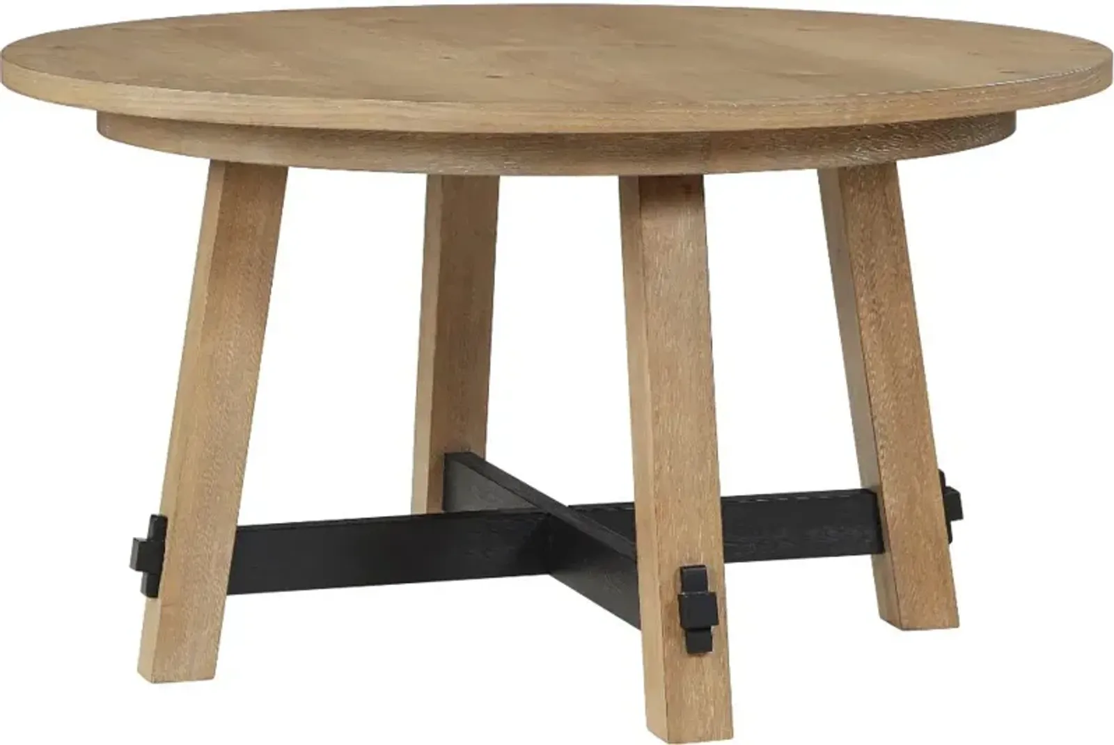 Aubrey Driftwood Round Dining Table