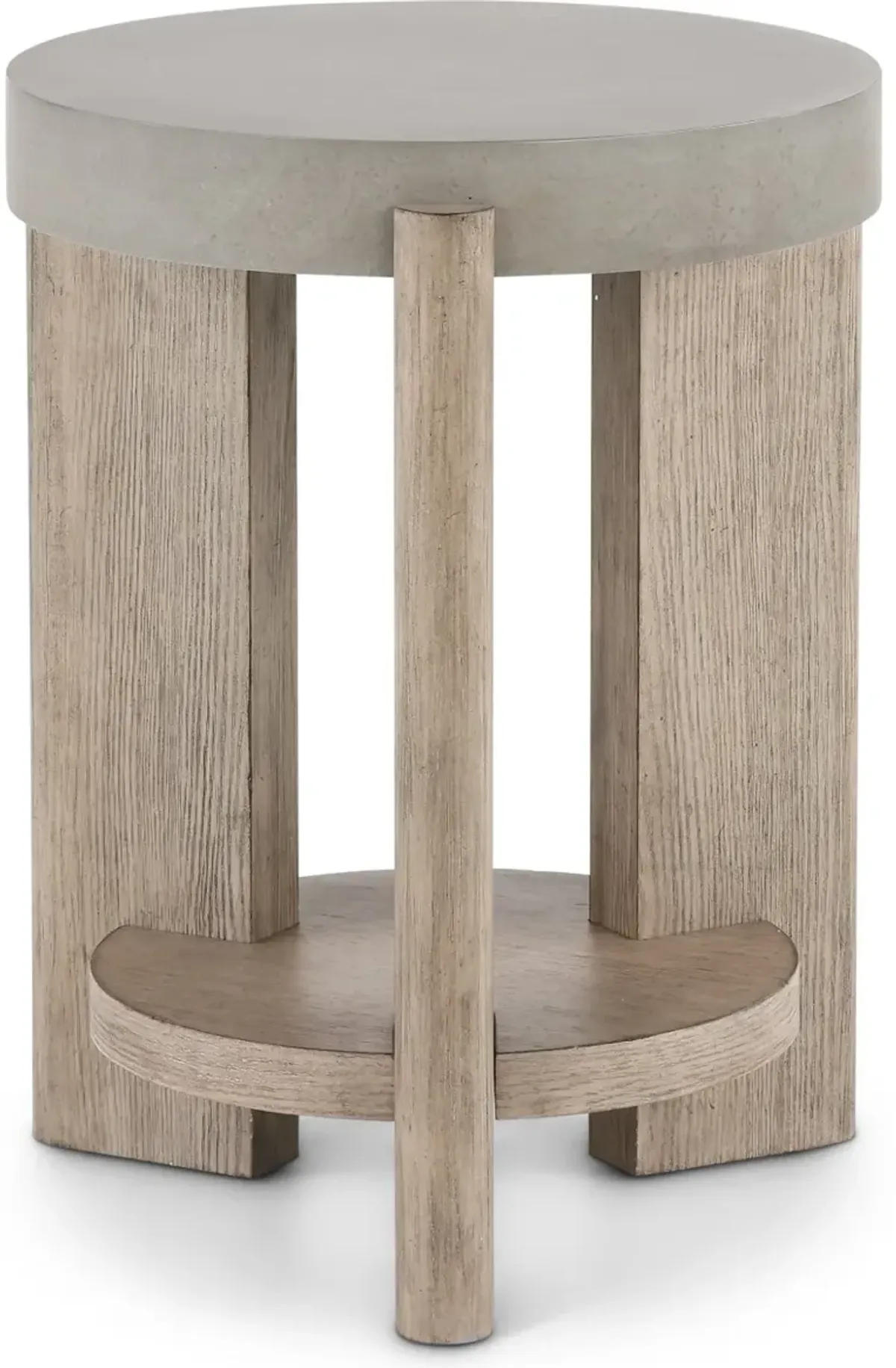 Affinity Faux Concrete Chairside Table