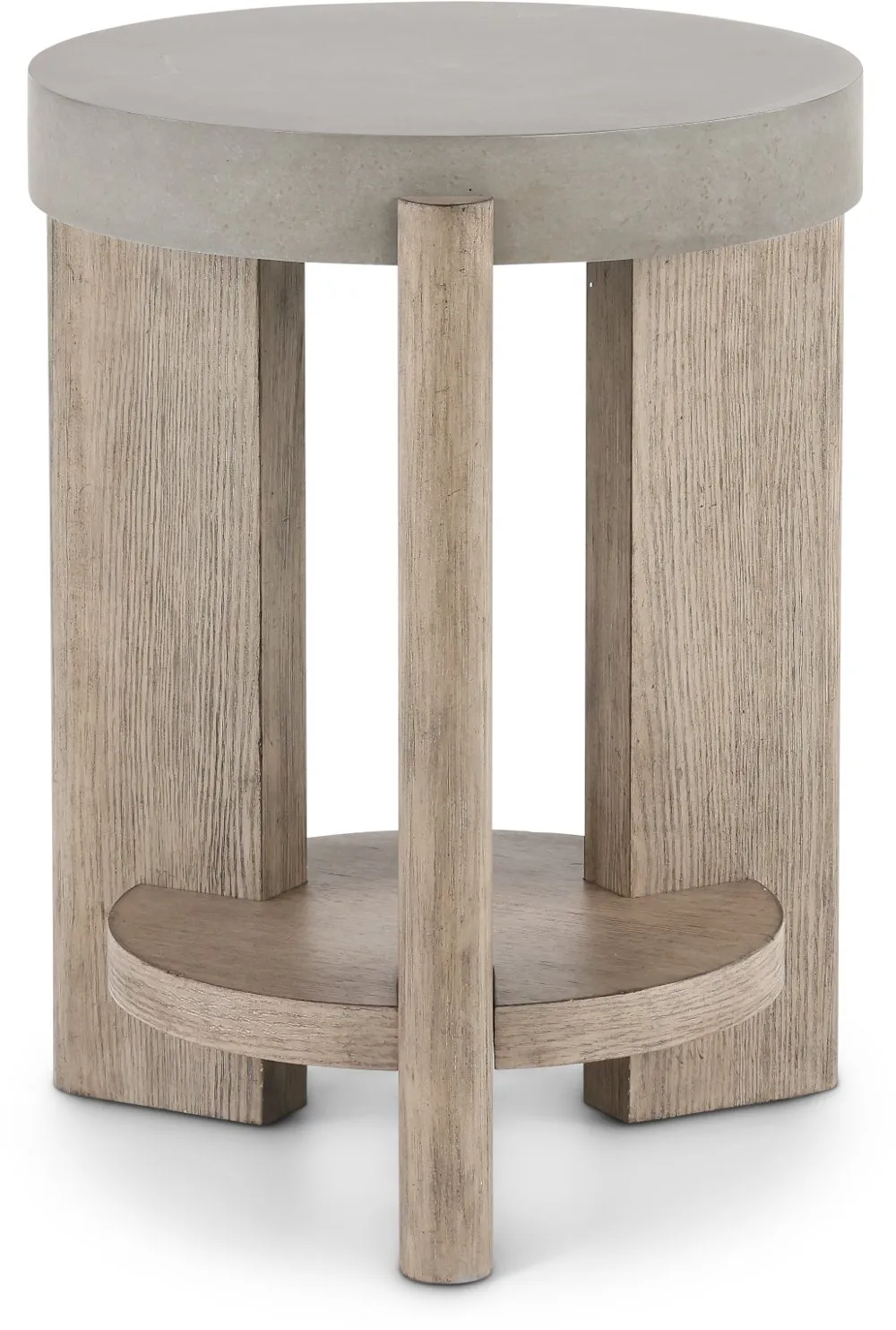 Affinity Faux Concrete Chairside Table