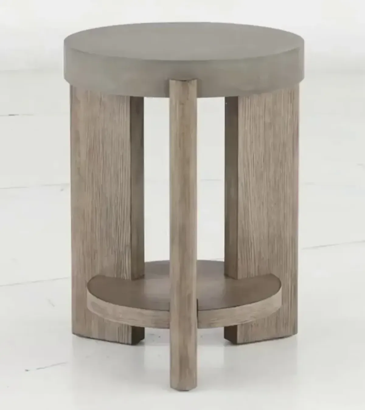 Affinity Faux Concrete Chairside Table