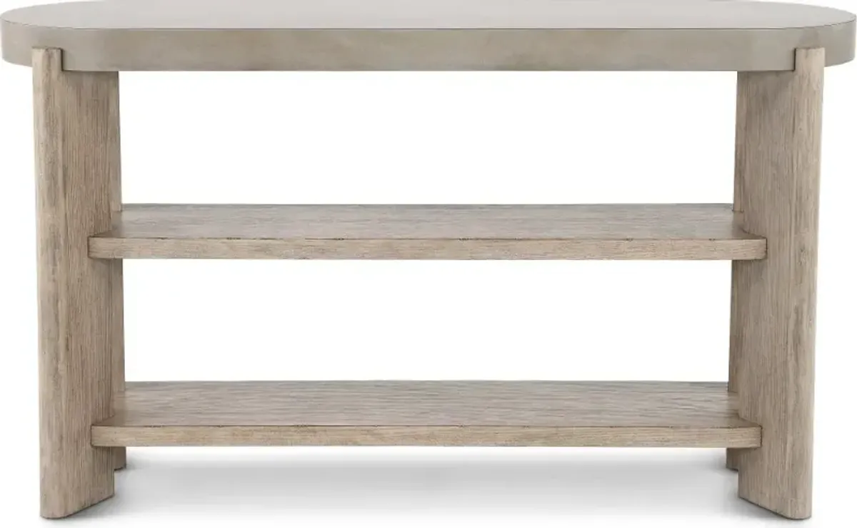 Affinity Faux Concrete Sofa Table