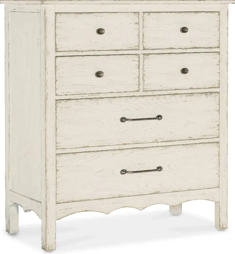 Americana Cream White Chest of Drawers