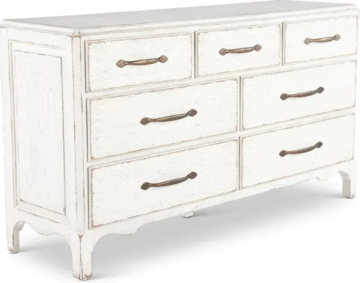 Americana Cream White Dresser