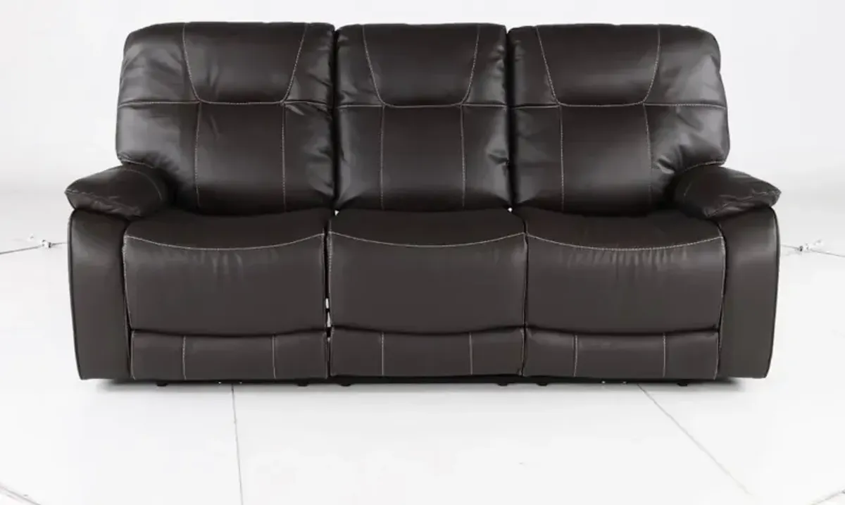 Axel Ozone Black Power Reclining Sofa