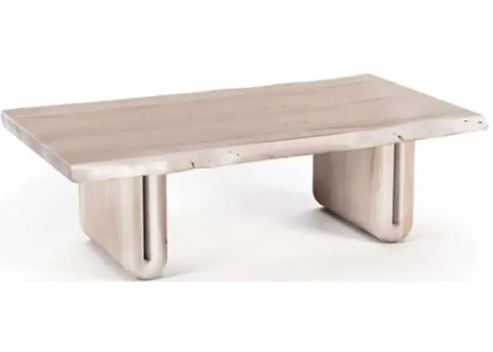 Nadia Bleached Whitewash Coffee Table