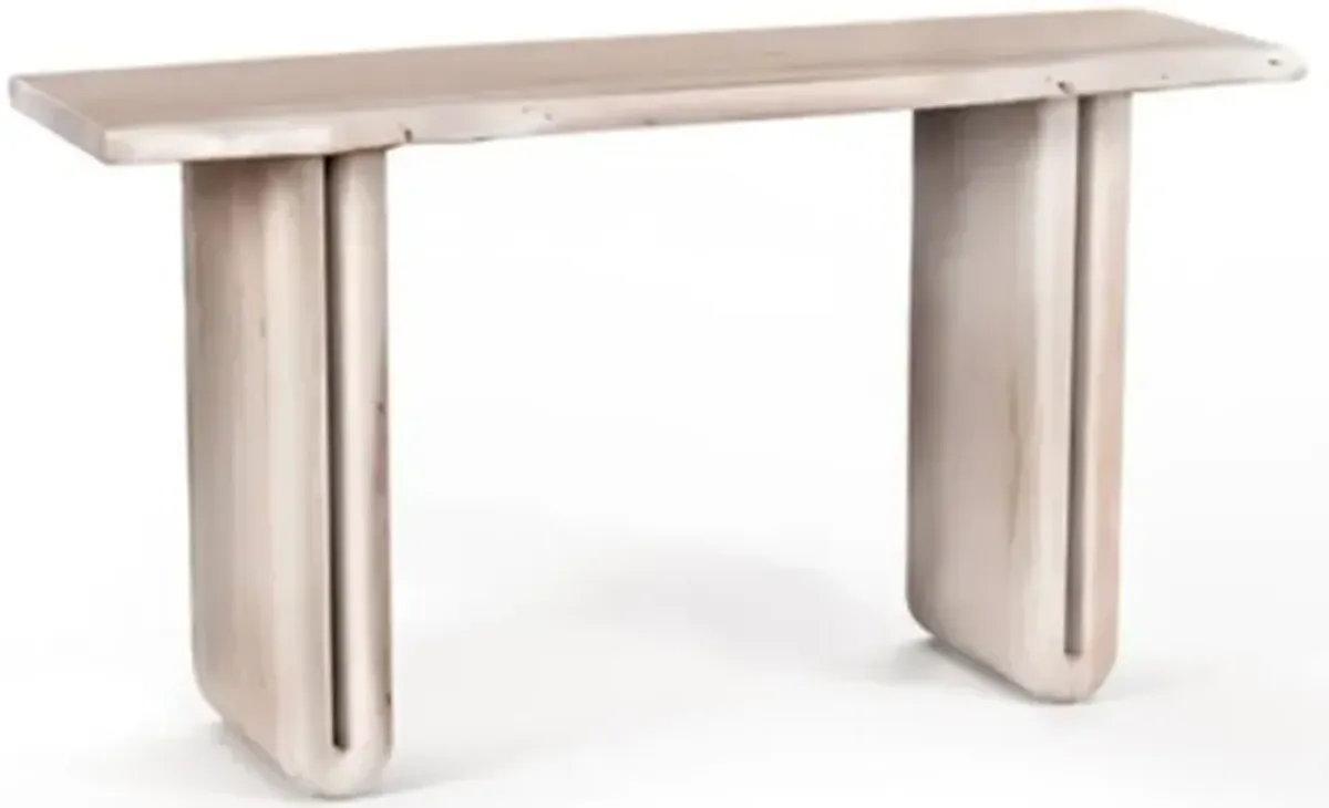 Nadia Bleached Whitewash Console Table