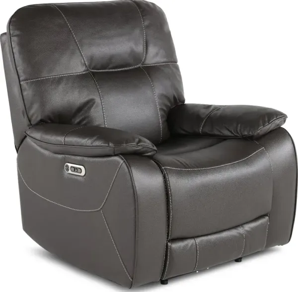 Axel Ozone Black Power Recliner