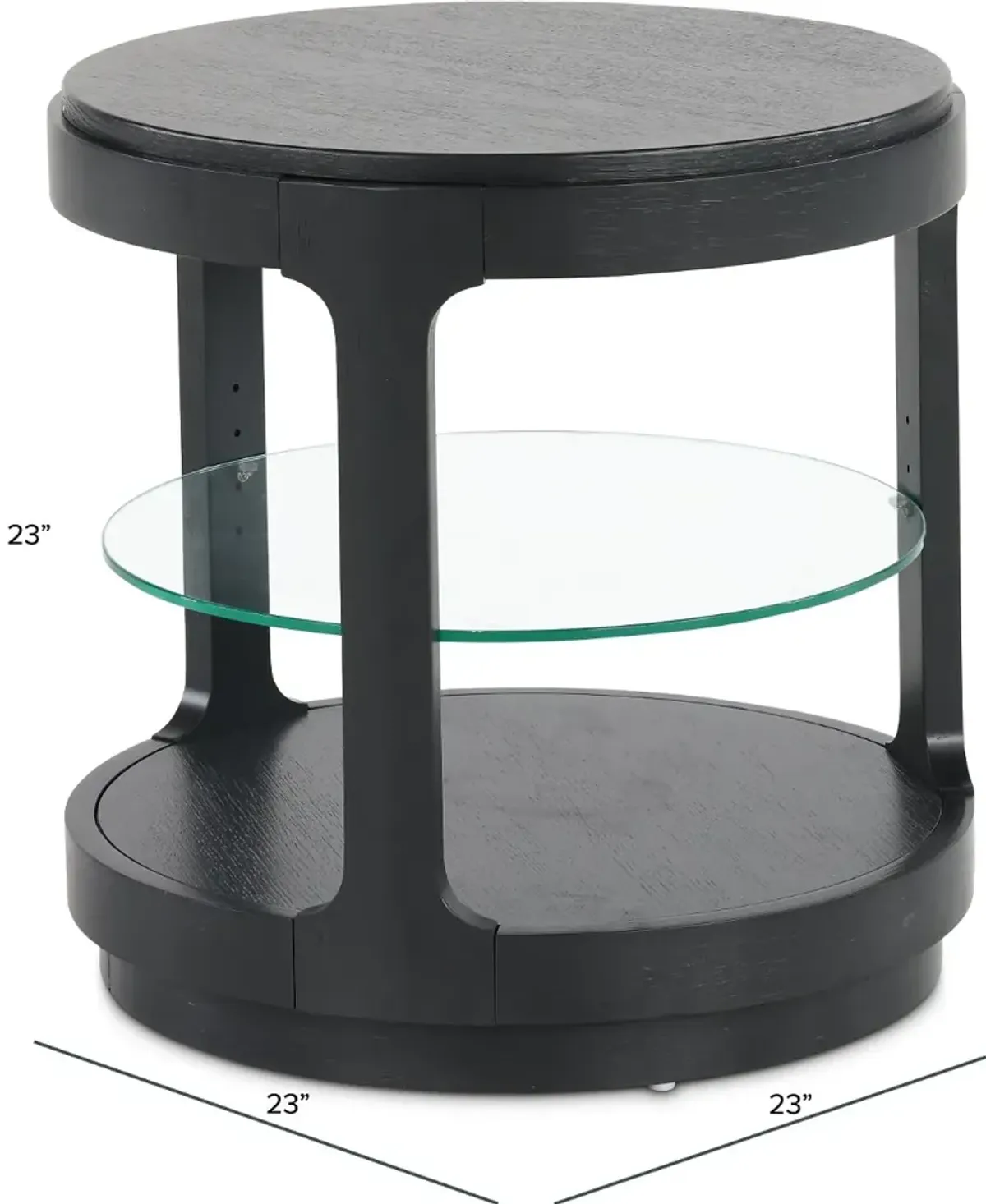 Loft Black End Table