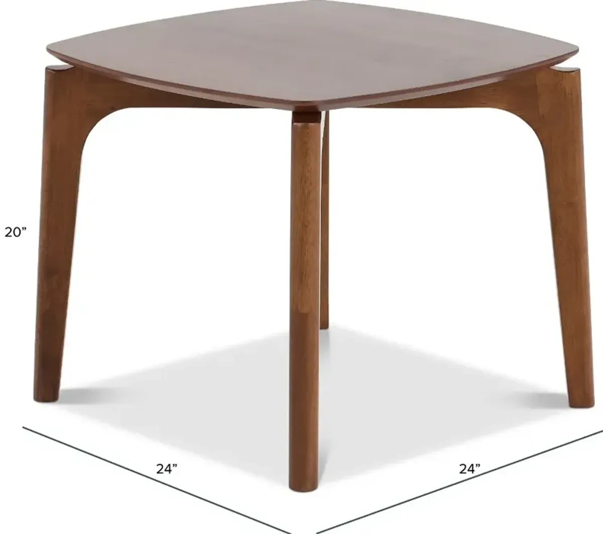 Uptown Walnut End Table