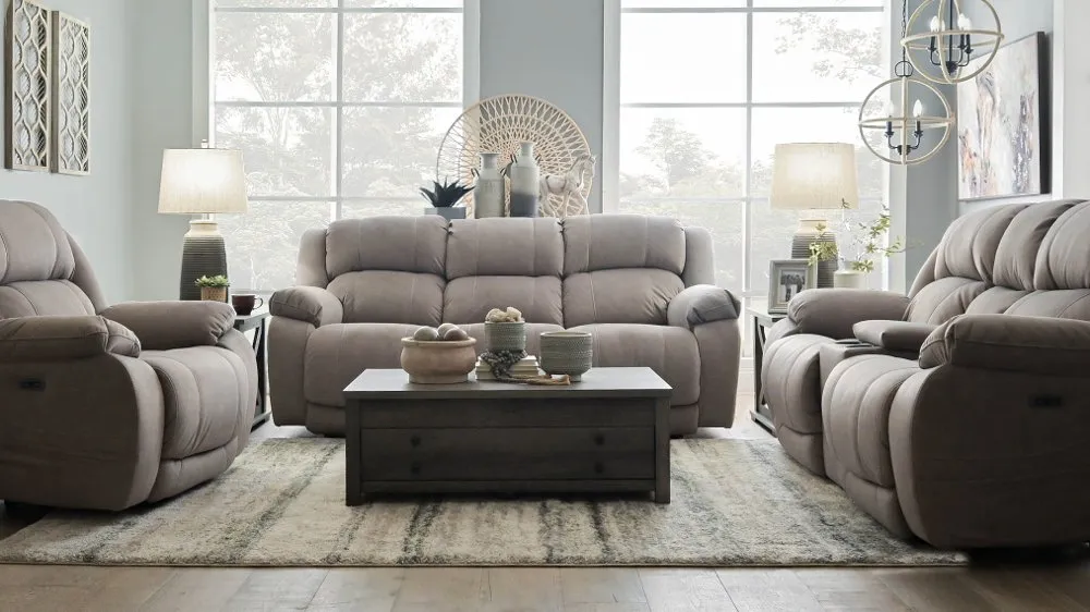 Port Arthur Khaki Power Reclining Sofa