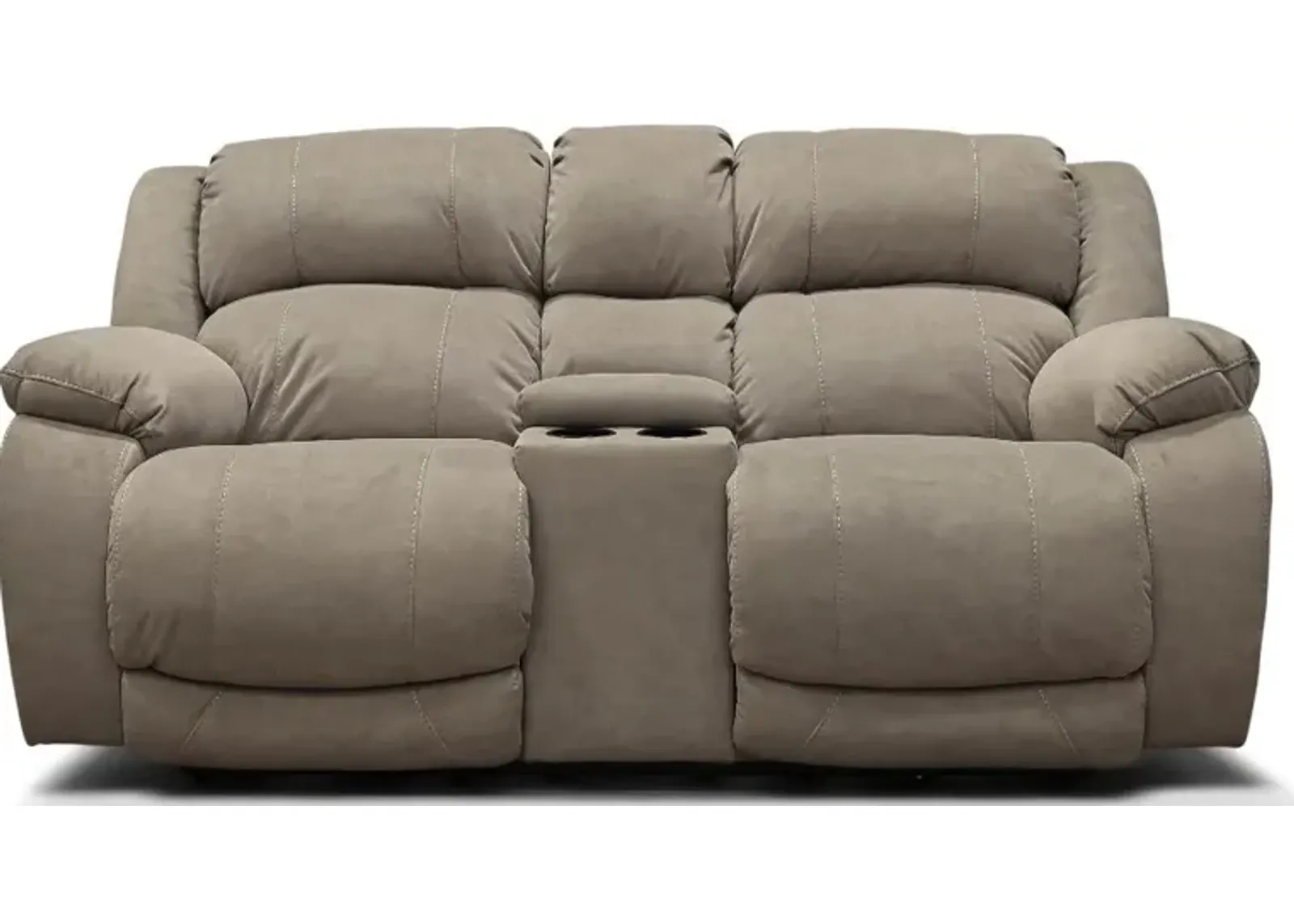 Port Arthur Khaki Power Reclining Console Loveseat