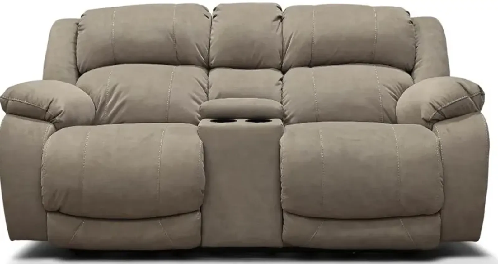 Port Arthur Khaki Power Reclining Console Loveseat