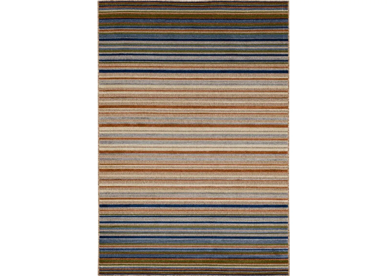 Cabana 6 x 9 Seaside Multicolor Indoor-Outdoor Patio Rug