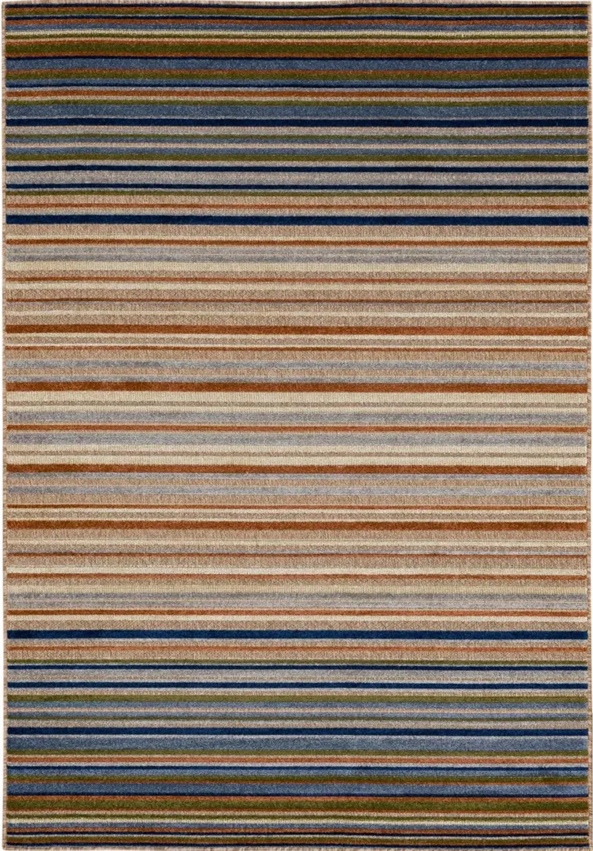 Cabana 6 x 9 Seaside Multicolor Indoor-Outdoor Patio Rug