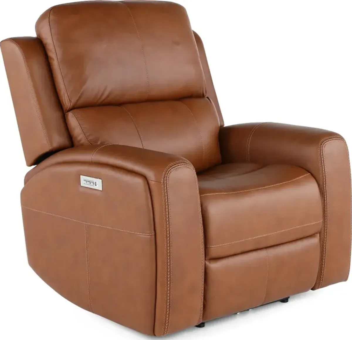 Linden Caramel Power Recliner with Power Headrest