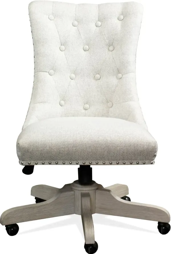Maise Off White Desk Chair