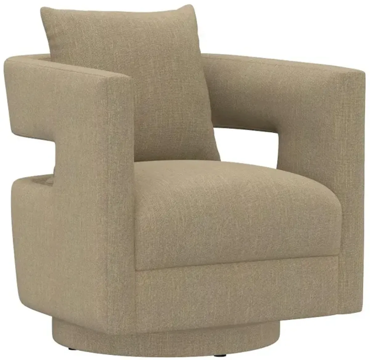 Jude Tan Swivel Accent Chair