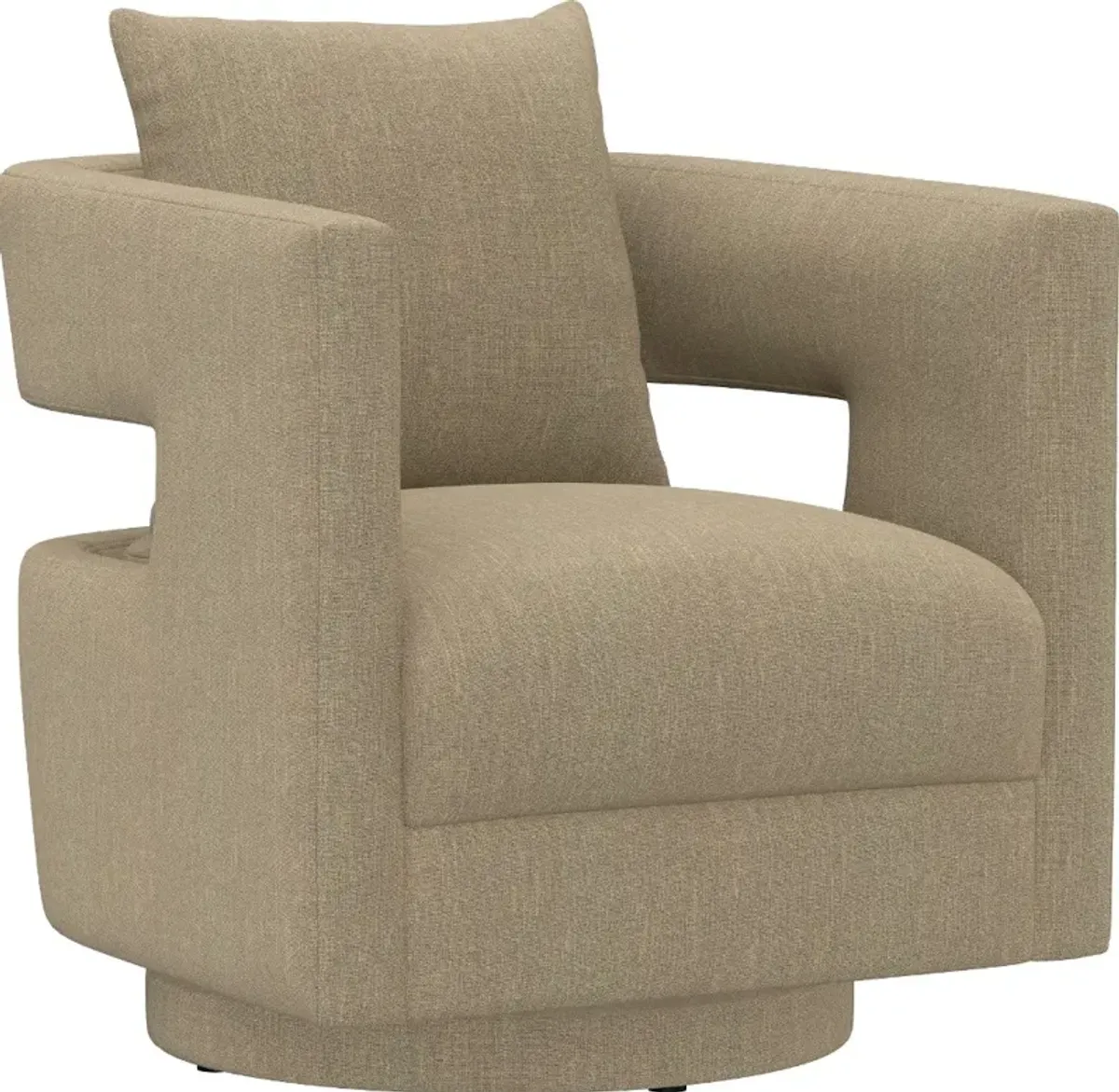 Jude Tan Swivel Accent Chair